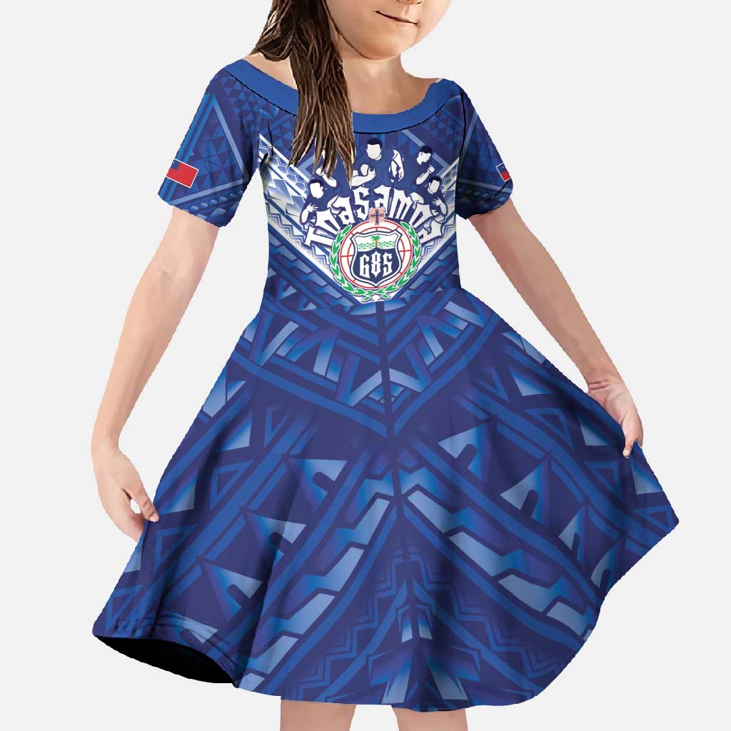 Toa Samoa Rugby Custom Family Matching Mermaid Dress and Hawaiian Shirt Samoan Pride With Tribal Pattern - Polynesian Pride