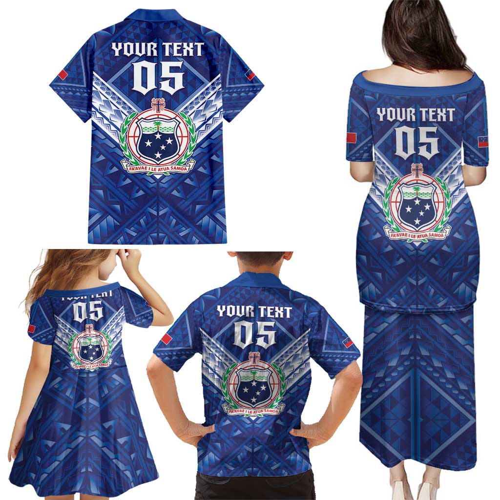 Toa Samoa Rugby Custom Family Matching Puletasi and Hawaiian Shirt Samoan Pride With Tribal Pattern - Polynesian Pride