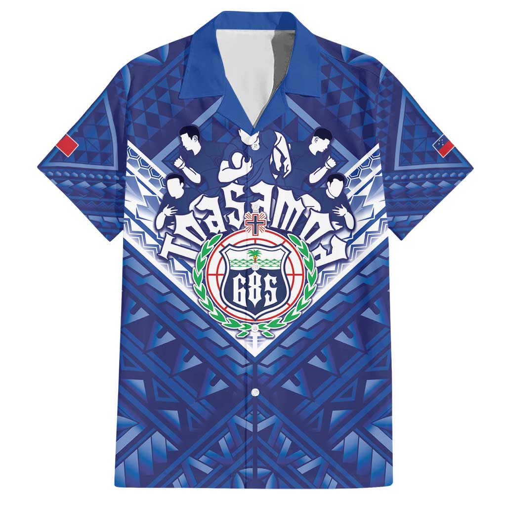 Toa Samoa Rugby Custom Hawaiian Shirt Samoan Pride With Tribal Pattern - Polynesian Pride