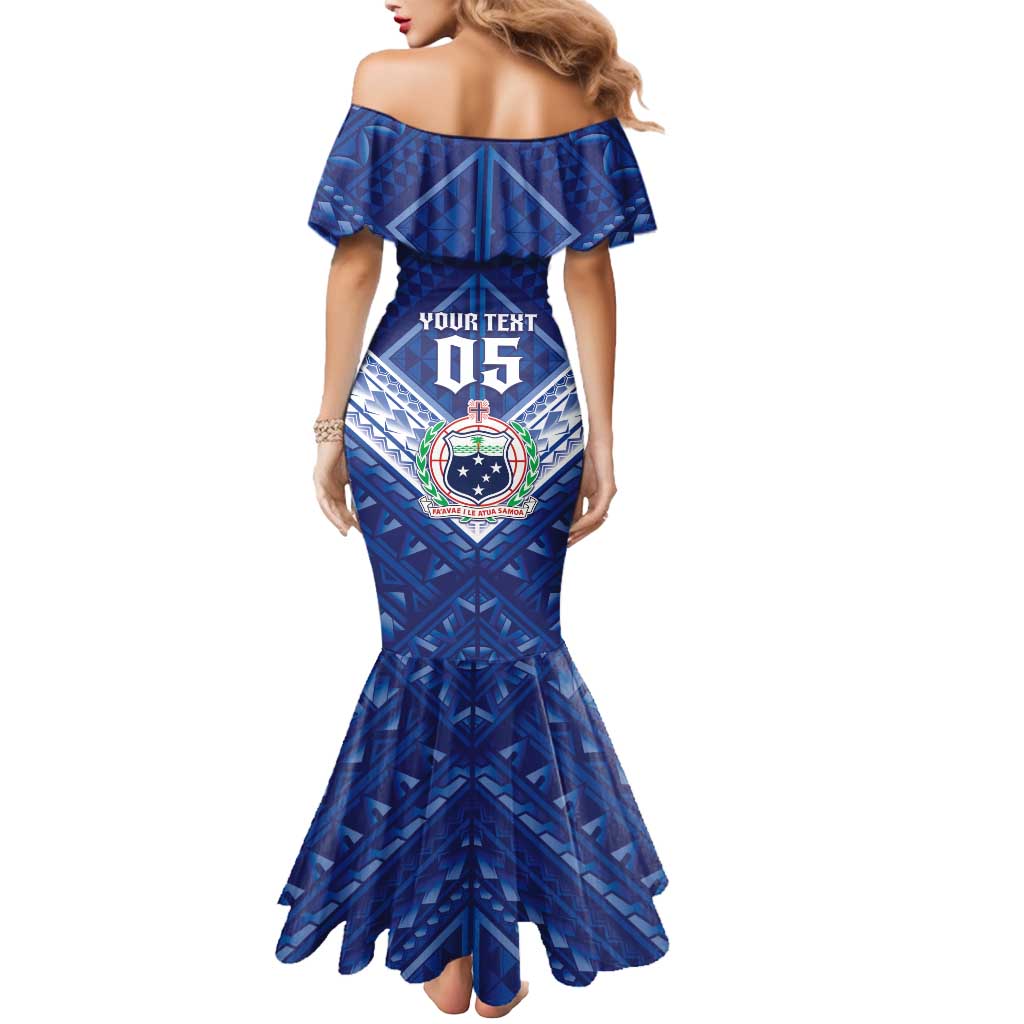 Toa Samoa Rugby Custom Mermaid Dress Samoan Pride With Tribal Pattern LT05 - Polynesian Pride