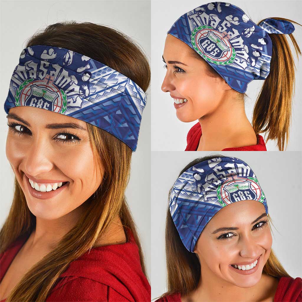 Toa Samoa Rugby Neck Gaiter Samoan Pride With Tribal Pattern LT05 - Polynesian Pride