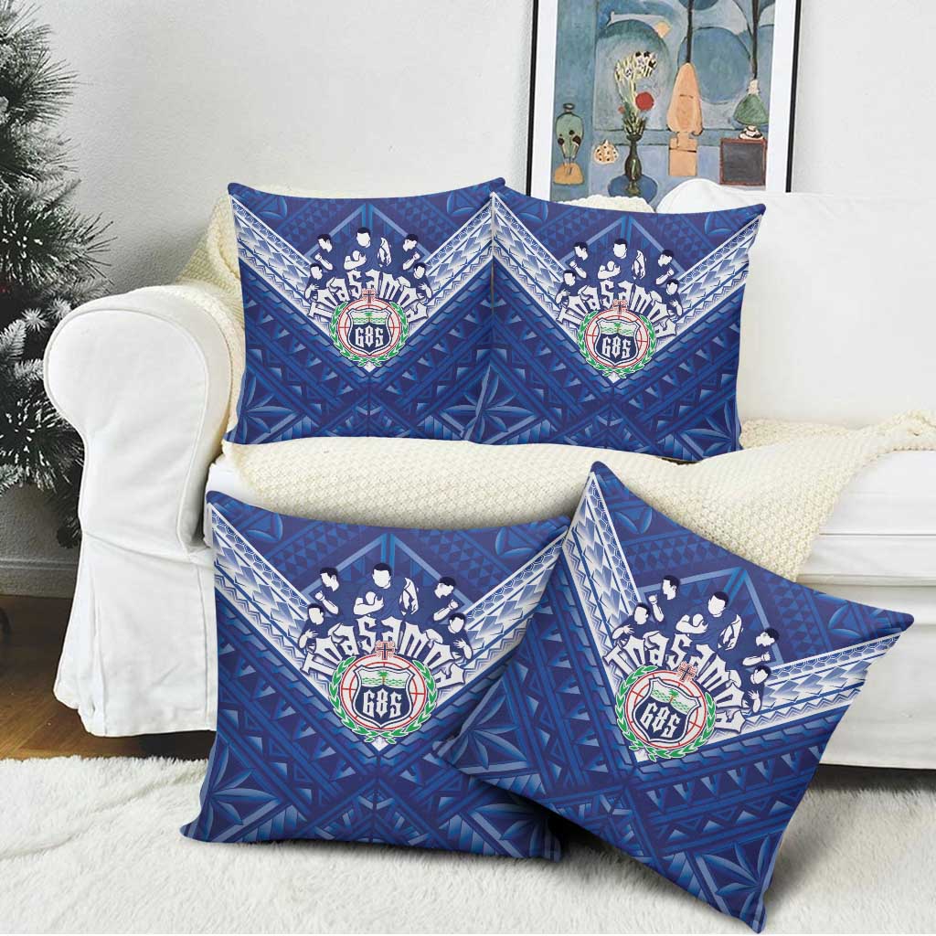Toa Samoa Rugby Pillow Cover Samoan Pride With Tribal Pattern LT05 - Polynesian Pride