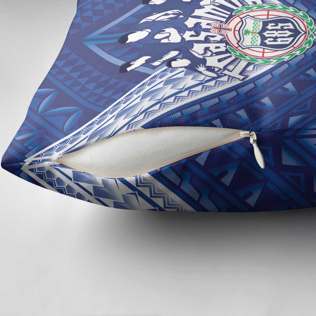 Toa Samoa Rugby Pillow Cover Samoan Pride With Tribal Pattern LT05 - Polynesian Pride