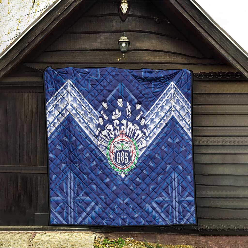 Toa Samoa Rugby Quilt Samoan Pride With Tribal Pattern LT05 - Polynesian Pride