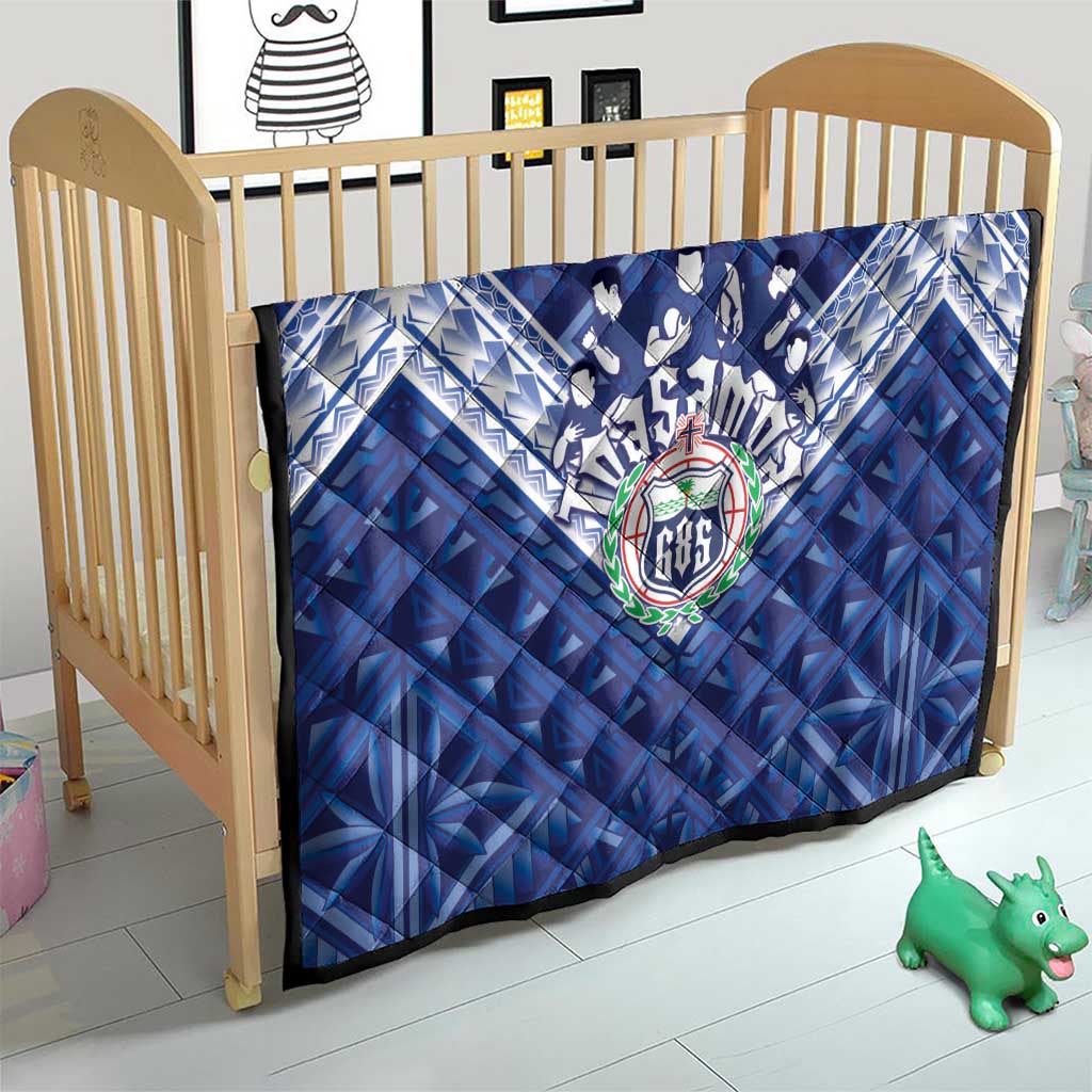 Toa Samoa Rugby Quilt Samoan Pride With Tribal Pattern LT05 - Polynesian Pride