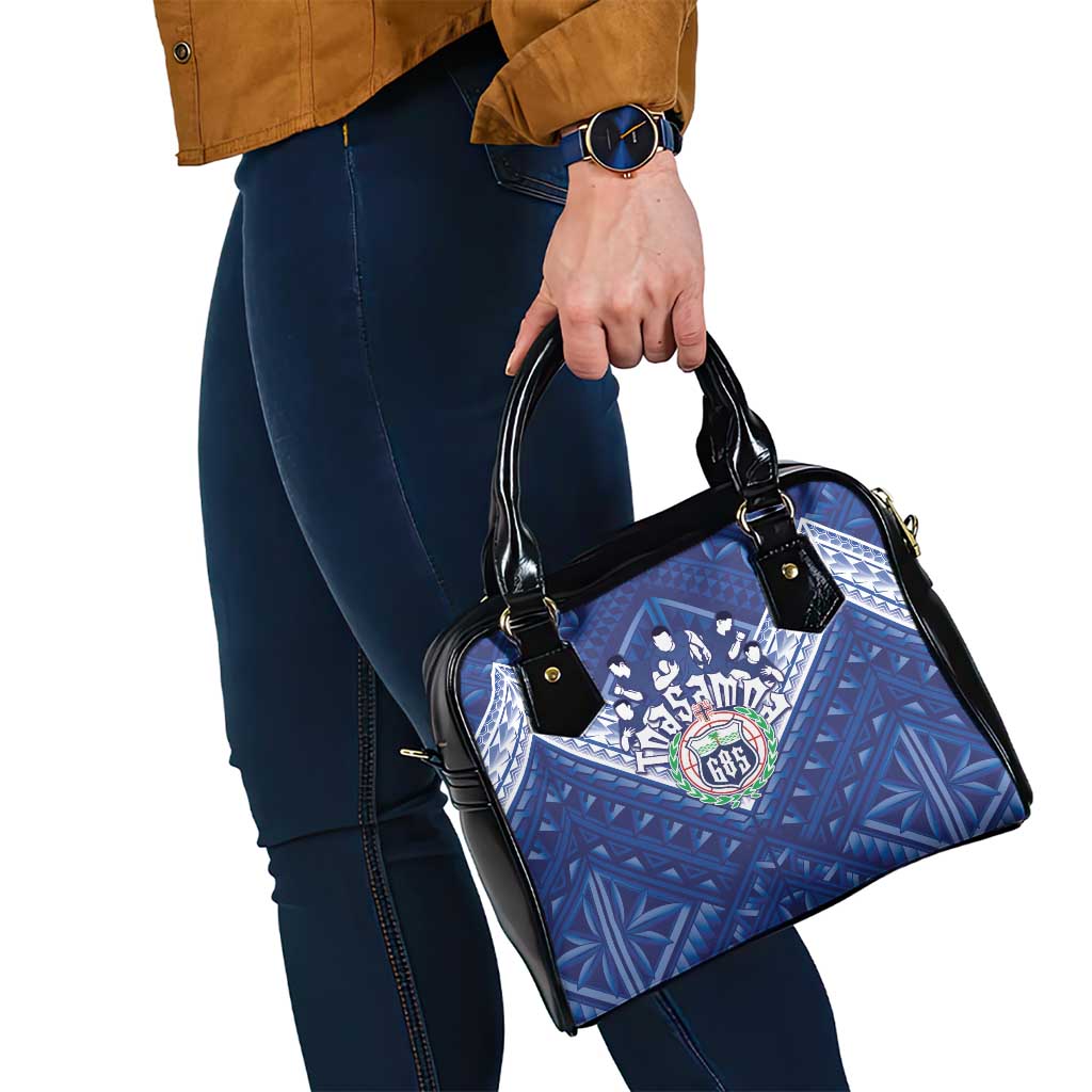 Toa Samoa Rugby Shoulder Handbag Samoan Pride With Tribal Pattern LT05 - Polynesian Pride