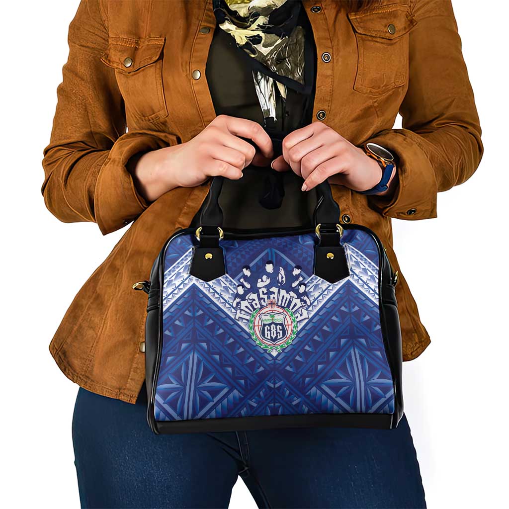 Toa Samoa Rugby Shoulder Handbag Samoan Pride With Tribal Pattern LT05 - Polynesian Pride