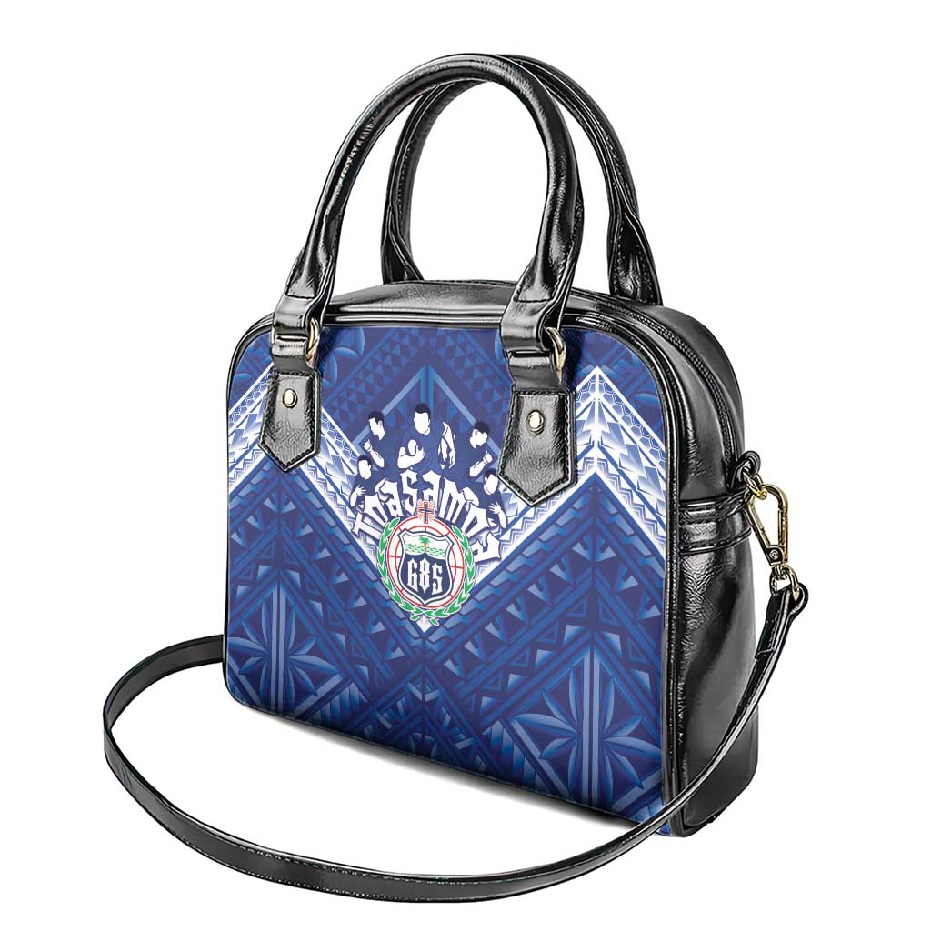 Toa Samoa Rugby Shoulder Handbag Samoan Pride With Tribal Pattern LT05 - Polynesian Pride
