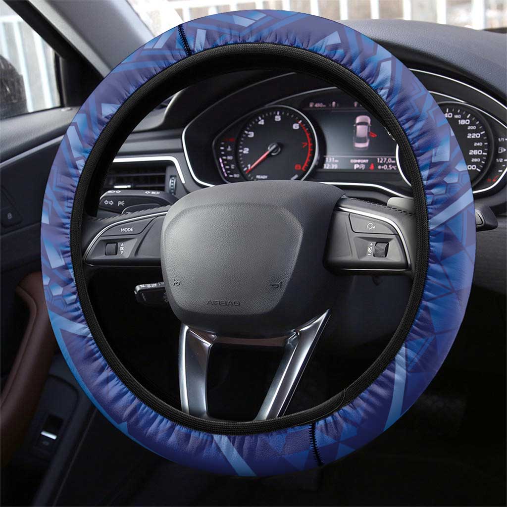 Toa Samoa Rugby Steering Wheel Cover Samoan Pride With Tribal Pattern LT05 - Polynesian Pride