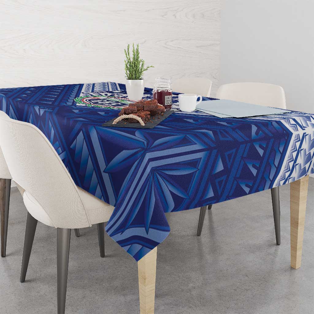Toa Samoa Rugby Tablecloth Samoan Pride With Tribal Pattern LT05 - Polynesian Pride