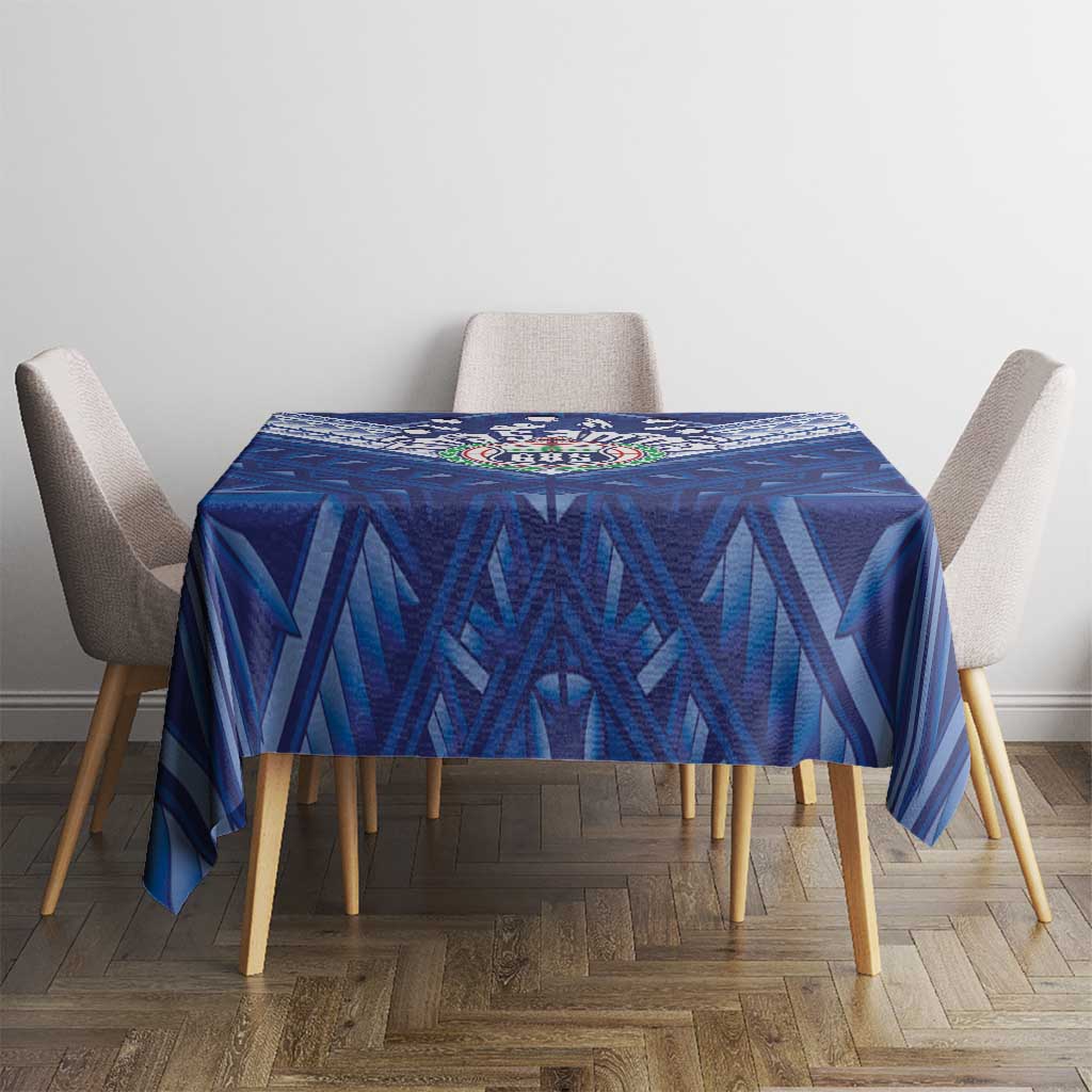 Toa Samoa Rugby Tablecloth Samoan Pride With Tribal Pattern LT05 - Polynesian Pride