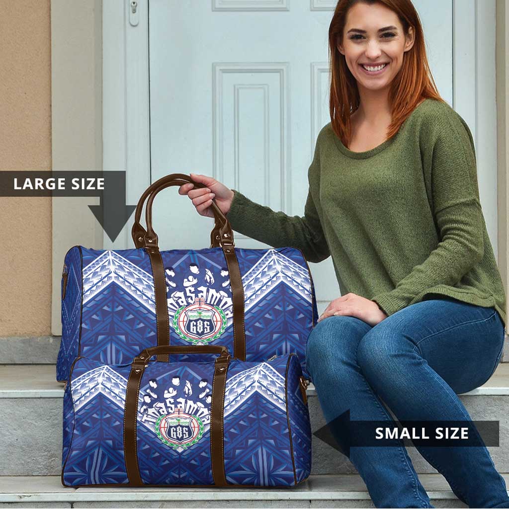 Toa Samoa Rugby Travel Bag Samoan Pride With Tribal Pattern - Polynesian Pride