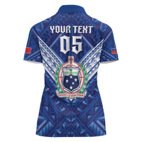 Toa Samoa Rugby Custom Women Polo Shirt Samoan Pride With Tribal Pattern LT05 - Polynesian Pride