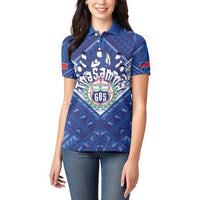 Toa Samoa Rugby Custom Women Polo Shirt Samoan Pride With Tribal Pattern LT05 - Polynesian Pride