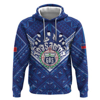 Toa Samoa Rugby Custom Zip Hoodie Samoan Pride With Tribal Pattern - Polynesian Pride