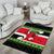 New Zealand Funny Christmas Area Rug Maori Tiki