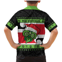 New Zealand Funny Christmas Family Matching Mermaid Dress and Hawaiian Shirt Maori Tiki LT05 - Polynesian Pride