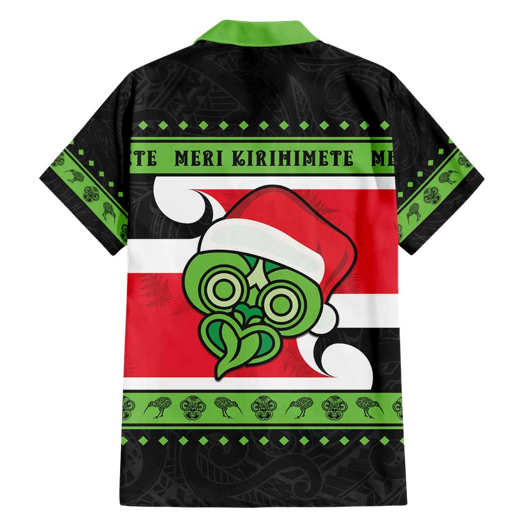 New Zealand Funny Christmas Family Matching Short Sleeve Bodycon Dress and Hawaiian Shirt Maori Tiki LT05 - Polynesian Pride