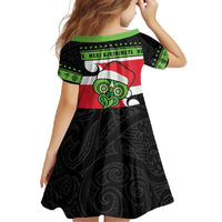 New Zealand Funny Christmas Family Matching Tank Maxi Dress and Hawaiian Shirt Maori Tiki LT05 - Polynesian Pride