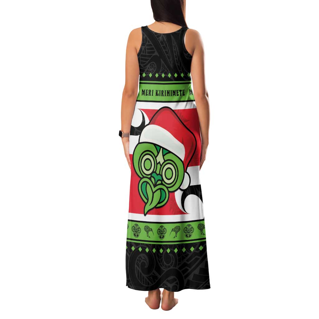 New Zealand Funny Christmas Family Matching Tank Maxi Dress and Hawaiian Shirt Maori Tiki LT05 - Polynesian Pride
