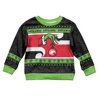 New Zealand Funny Christmas Kid Ugly Christmas Sweater Maori Tiki LT05 Kid Black - Polynesian Pride