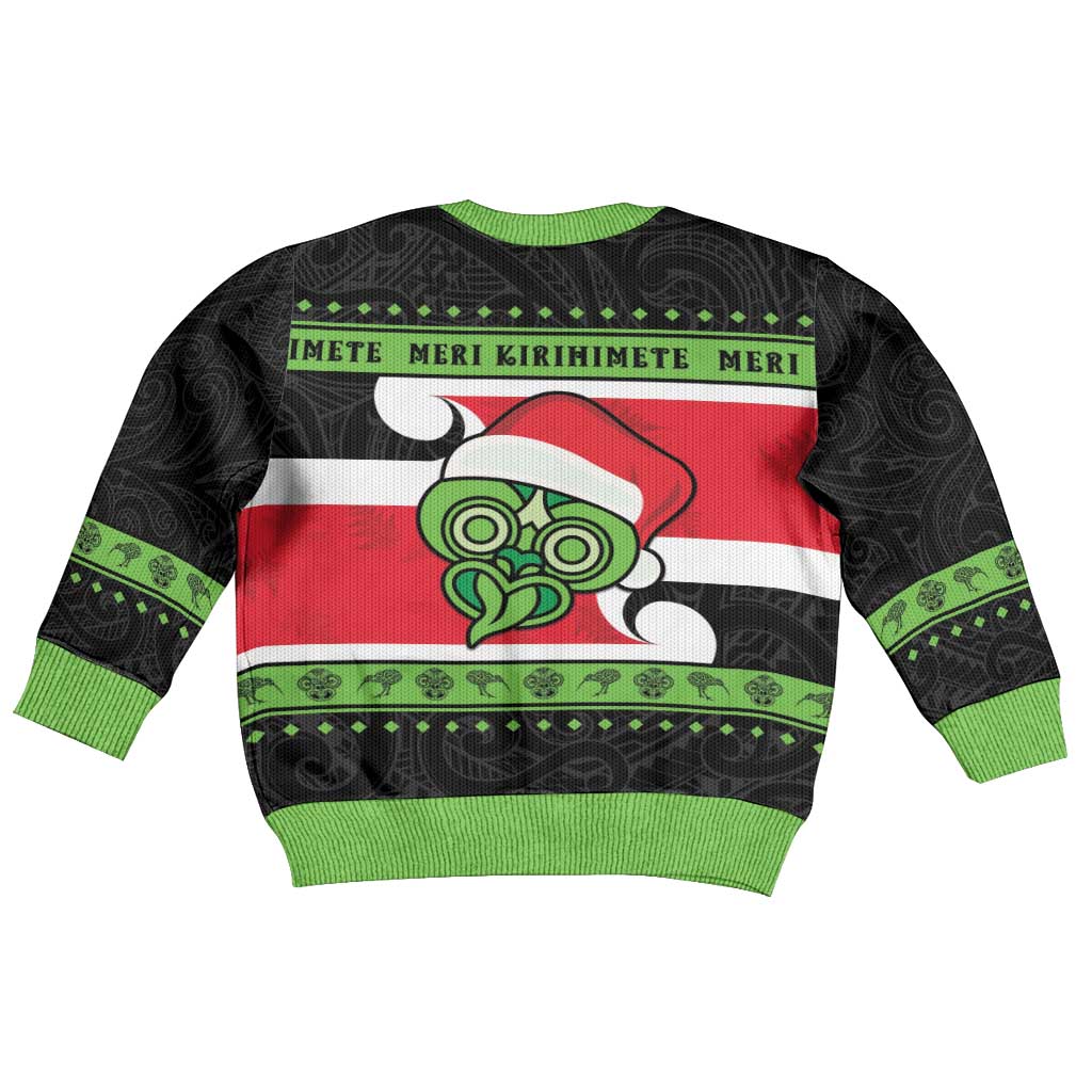 New Zealand Funny Christmas Kid Ugly Christmas Sweater Maori Tiki LT05 - Polynesian Pride