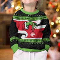 New Zealand Funny Christmas Kid Ugly Christmas Sweater Maori Tiki LT05 - Polynesian Pride