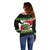 New Zealand Funny Christmas Off Shoulder Sweater Maori Tiki