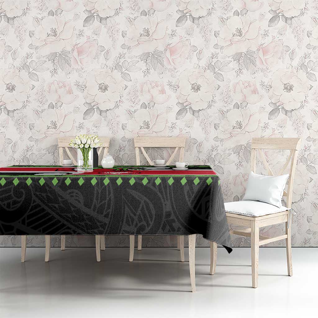 New Zealand Funny Christmas Tablecloth Maori Tiki LT05 - Polynesian Pride