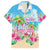 Hawaii Christmas Hawaiian Shirt Deck The Palms Holiday Flamingos