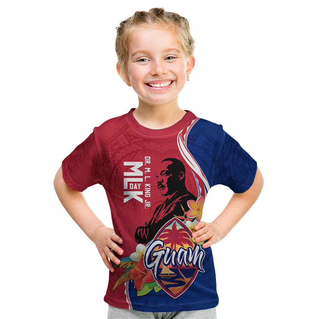 Guam Martin Luther King Jr Day Kid T Shirt LT05 Red - Polynesian Pride