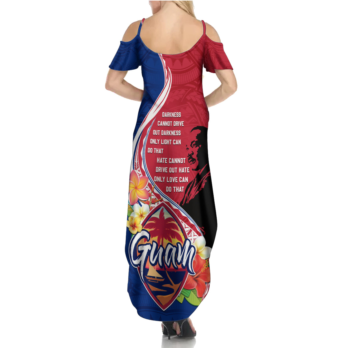 Guam Martin Luther King Jr Day Summer Maxi Dress LT05 - Polynesian Pride