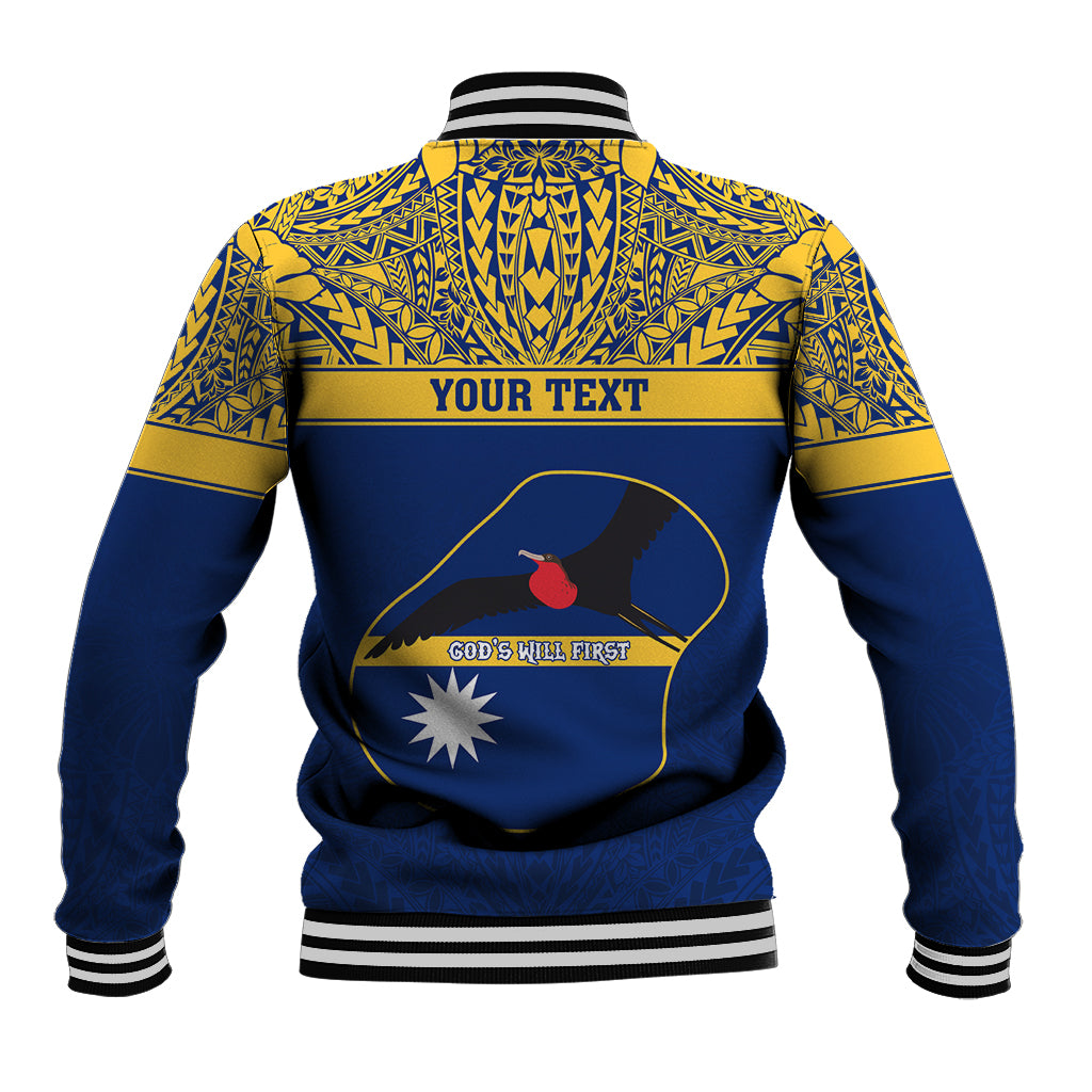 Personalised Repubrikin Naoero Independence Day Baseball Jacket Tamanu With Coat Of Arms LT05 - Polynesian Pride