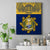 Repubrikin Naoero Independence Day Canvas Wall Art Tamanu With Coat Of Arms LT05 Yellow - Polynesian Pride