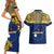 Personalised Repubrikin Naoero Independence Day Couples Matching Short Sleeve Bodycon Dress and Hawaiian Shirt Tamanu With Coat Of Arms LT05 - Polynesian Pride