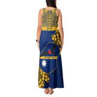 Personalised Repubrikin Naoero Independence Day Tank Maxi Dress Tamanu With Coat Of Arms LT05 - Polynesian Pride