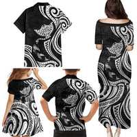 Hawaii Manta Ray Family Matching Puletasi and Hawaiian Shirt Polynesian Art Tattoo LT05 - Polynesian Pride