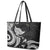 Hawaii Manta Ray Leather Tote Bag Polynesian Art Tattoo