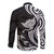 Hawaii Manta Ray Long Sleeve Button Shirt Polynesian Art Tattoo