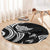 Hawaii Manta Ray Round Carpet Polynesian Art Tattoo