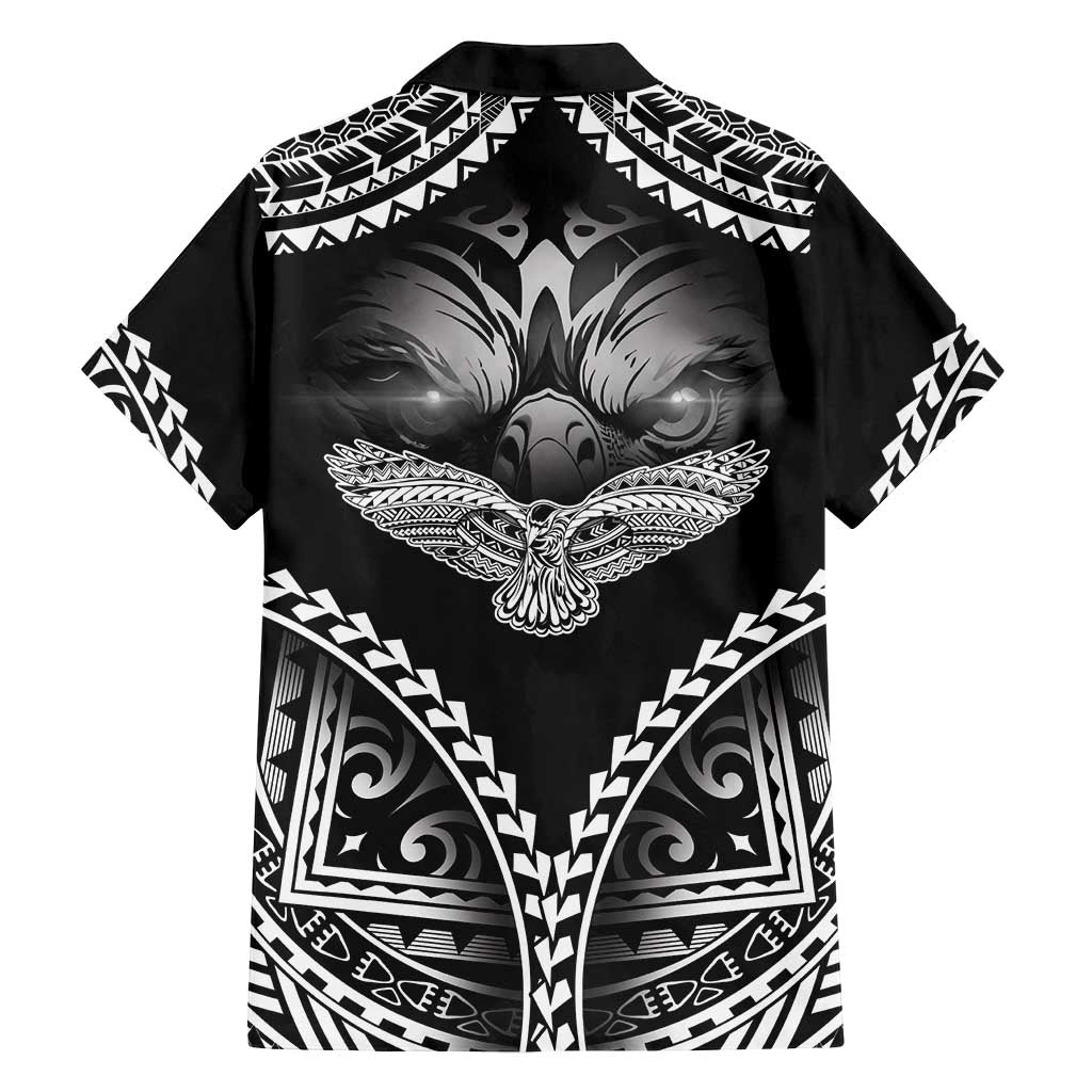 Hawaiian Hawk Family Matching Tank Maxi Dress and Hawaiian Shirt Polynesian Pattern Style