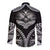 Hawaiian Hawk Long Sleeve Button Shirt Polynesian Pattern Style