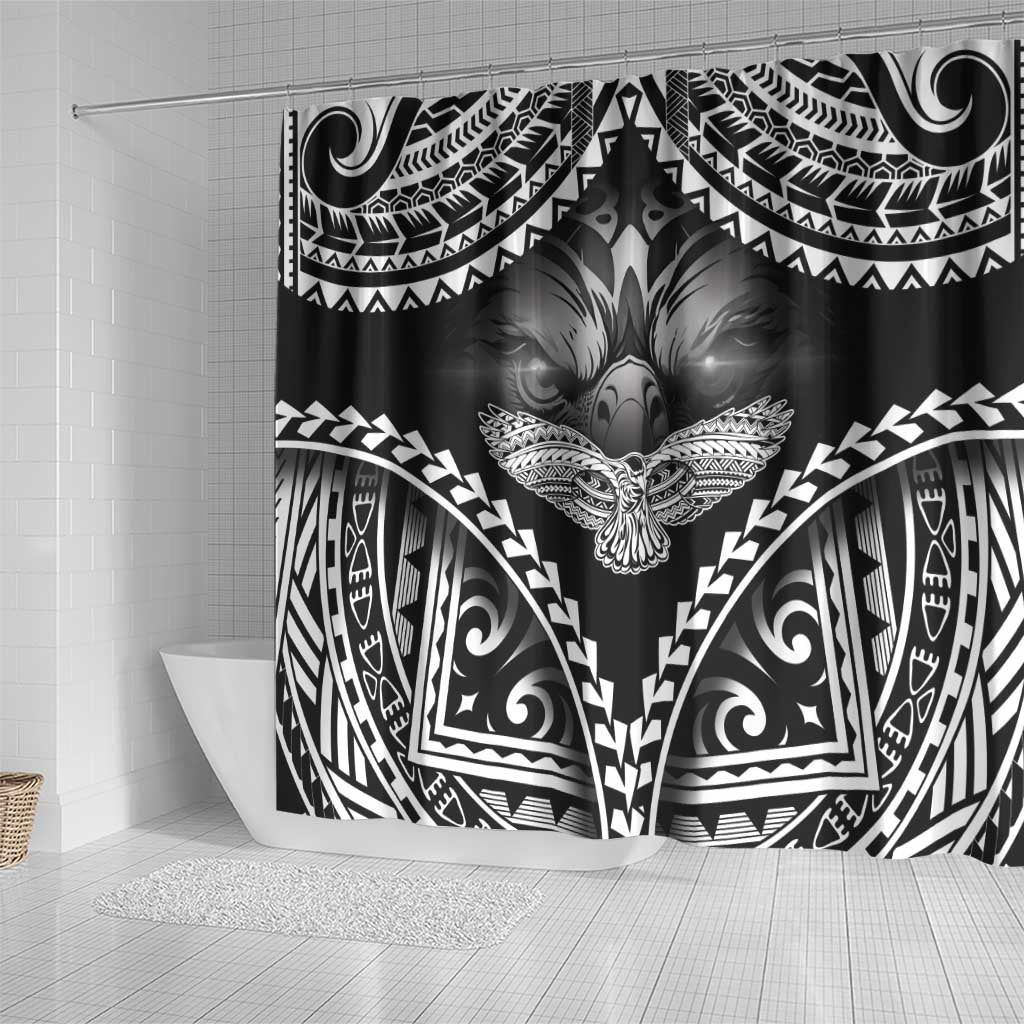 Hawaiian Hawk Shower Curtain Polynesian Pattern Style