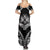 Hawaiian Hawk Summer Maxi Dress Polynesian Pattern Style