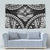 Hawaiian Hawk Tapestry Polynesian Pattern Style