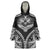 Hawaiian Hawk Wearable Blanket Hoodie Polynesian Pattern Style