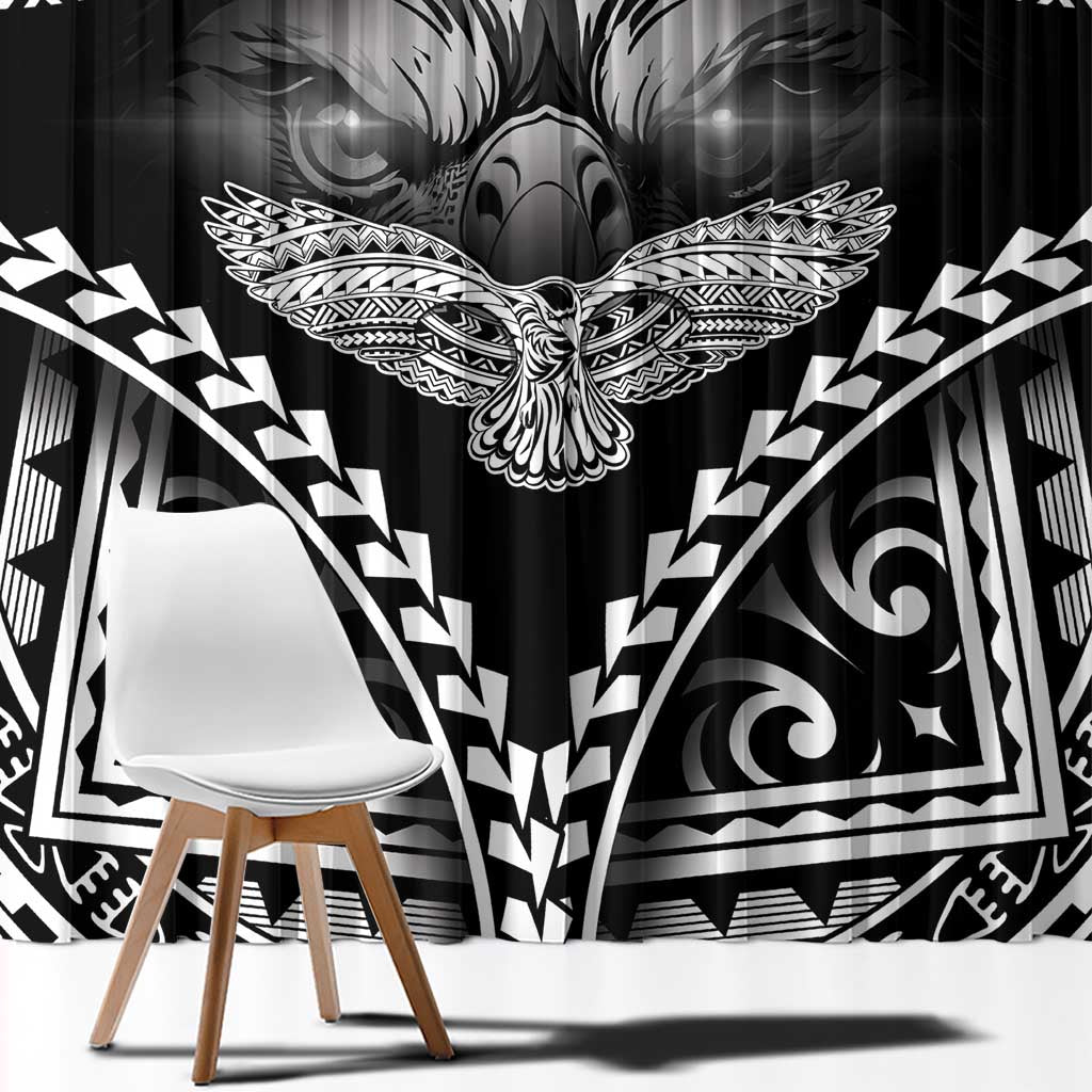 Hawaiian Hawk Window Curtain Polynesian Pattern Style