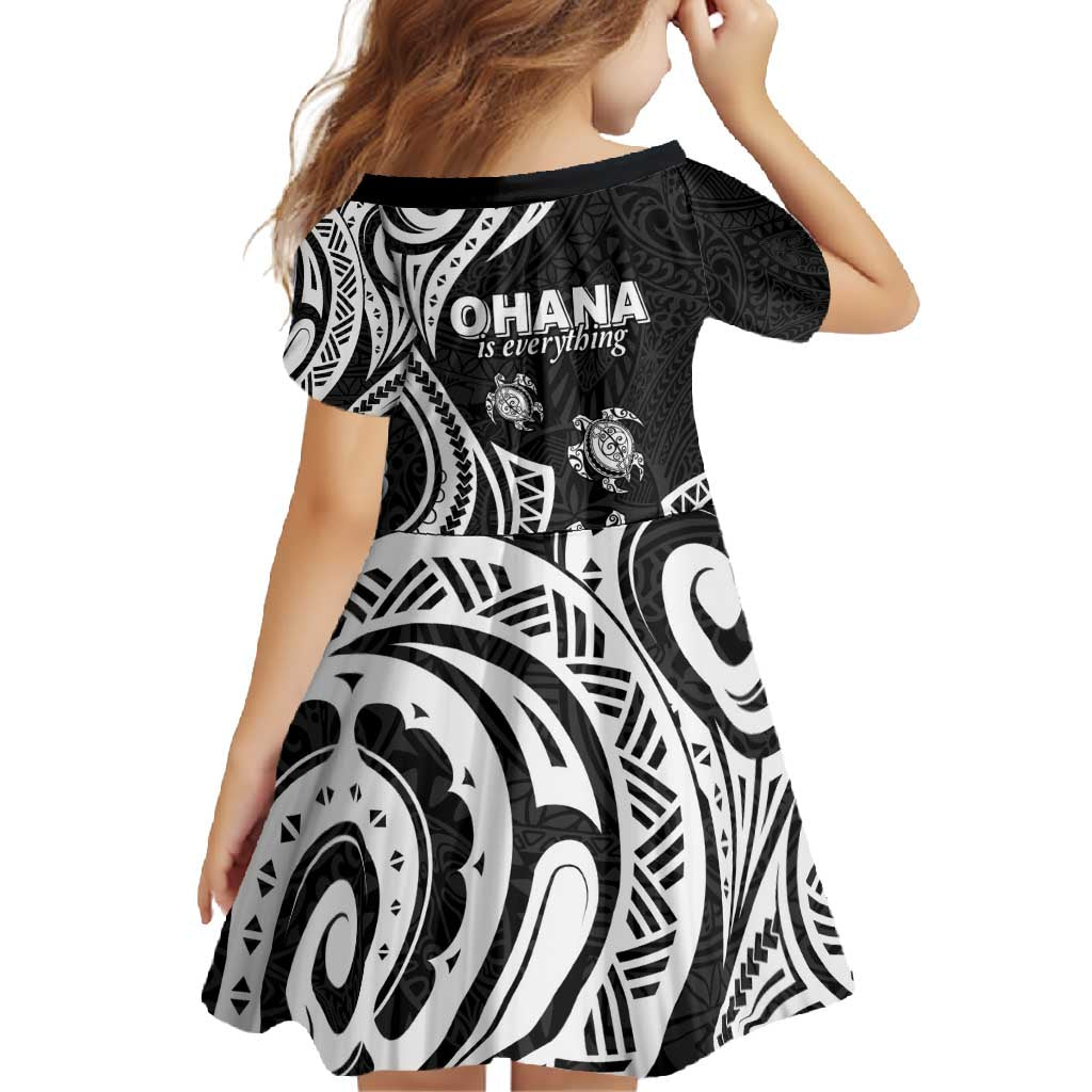Hawaii Ohana Means Family Family Matching Summer Maxi Dress and Hawaiian Shirt Sea Turtle Polynesian Style