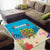 Ohana Hawaii Area Rug Kawaii Family Turtle