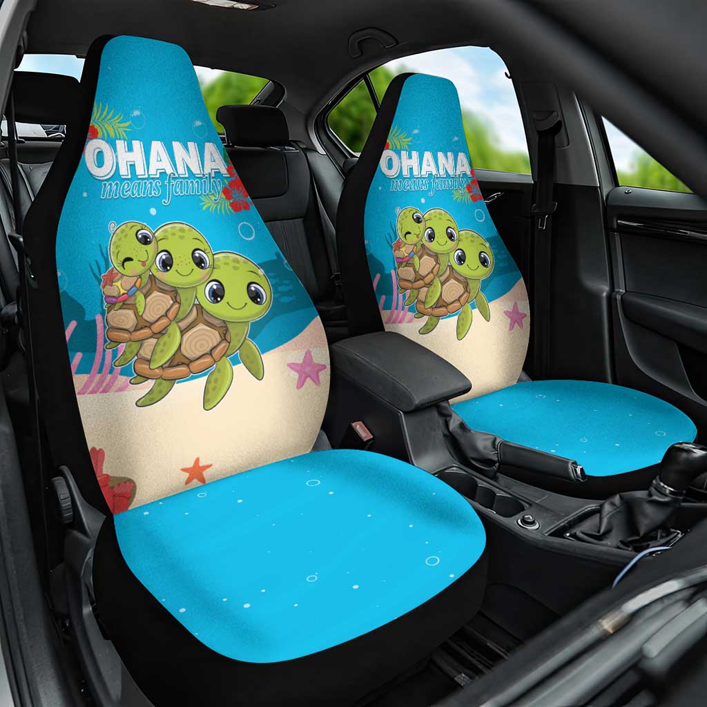 Ohana Hawaii Car Seat Cover Kawaii Family Turtle